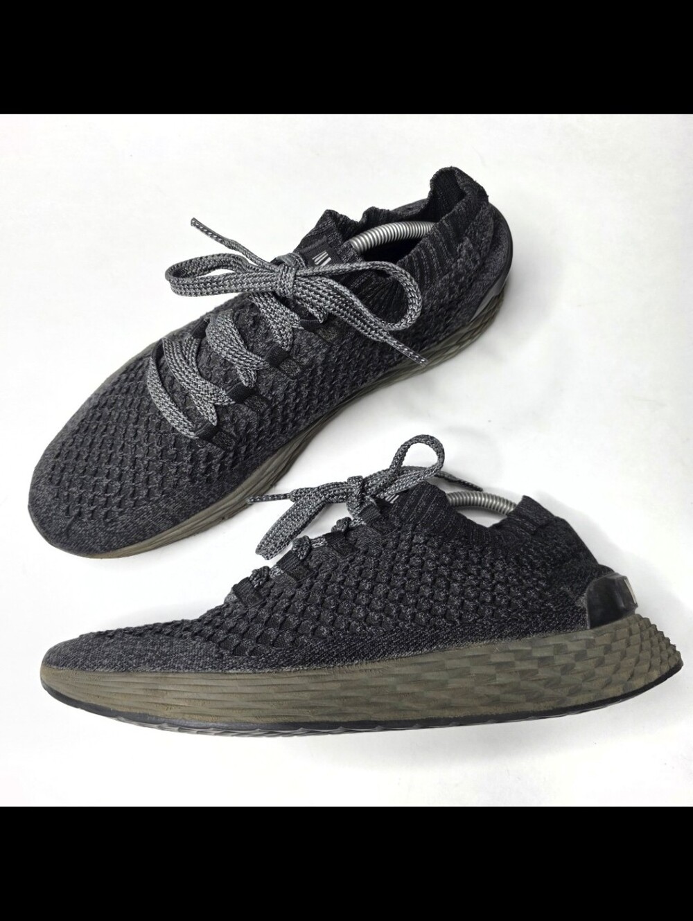 NOBULL KNIT ASPIRE RUNNER Mens Gray Sneaker Size 12.5